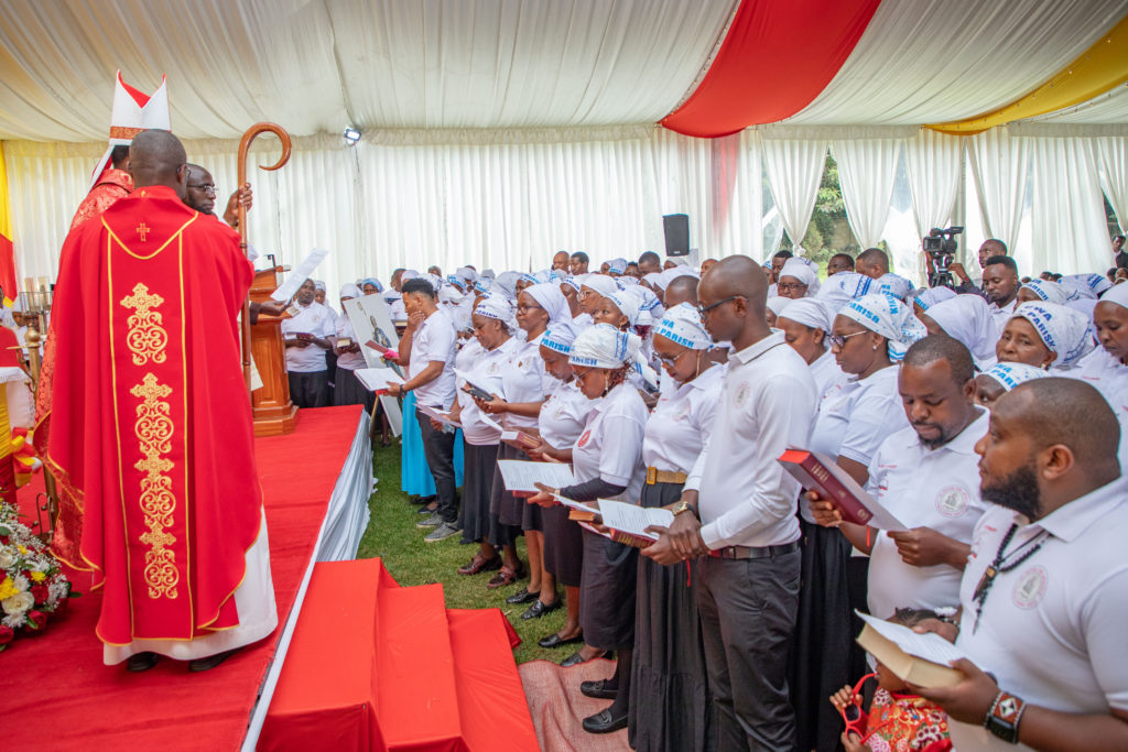 ST. Peter the Apostle Parish Proclaimers Blesssed by Bishop Obed Karobia